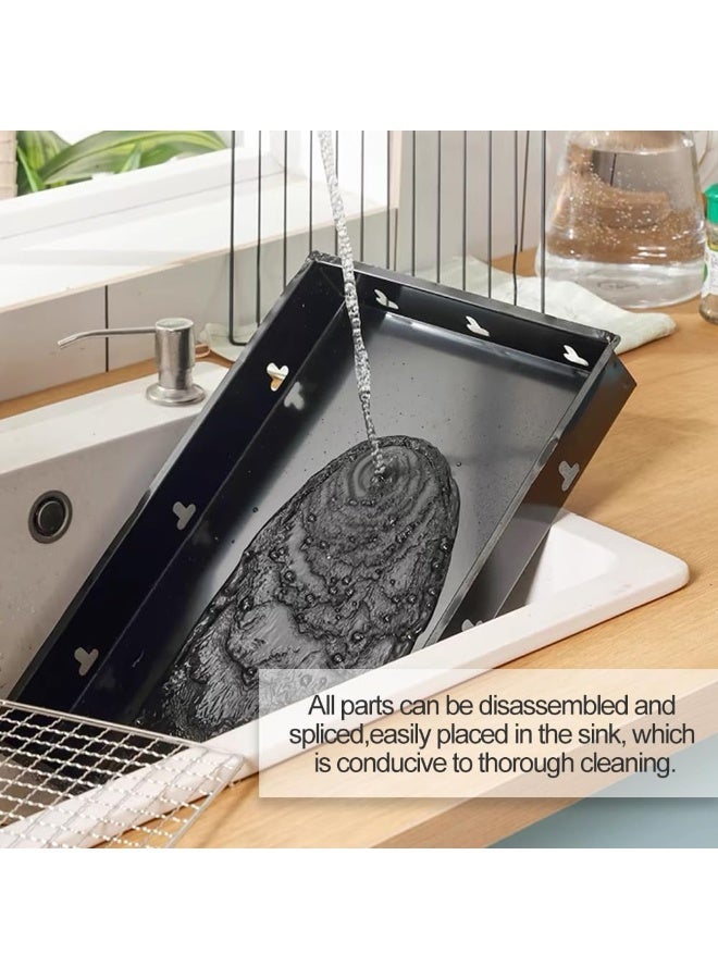 Portable foldable charcoal grill, small grill for outdoor use, travel, backyard, picnics and beach - Image 4