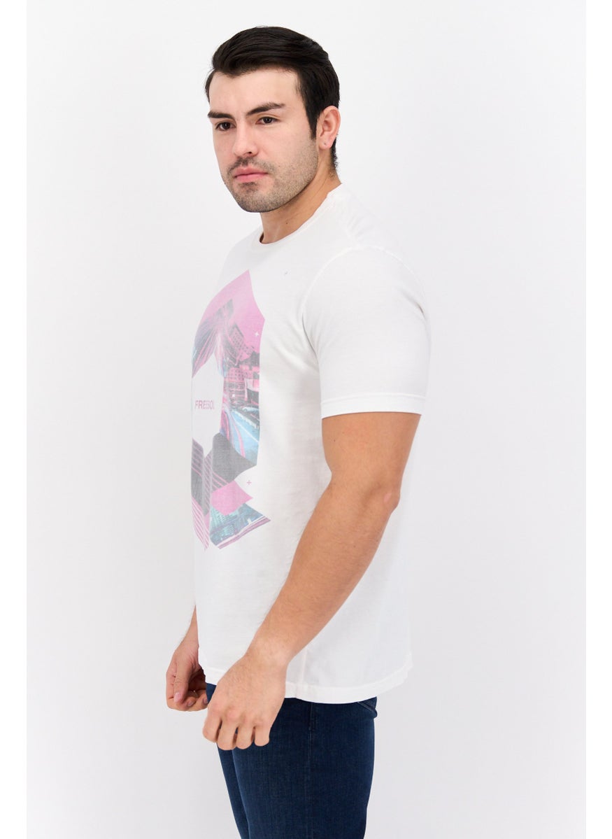 Men Crew Neck Short Sleeve Graphic Print Troon T-Shirt, Pink - pzsku/ZB33B02730D6D85479432Z/45/_/1737642071/ad960c25-65d2-4d0c-8dbc-bfe359552eab