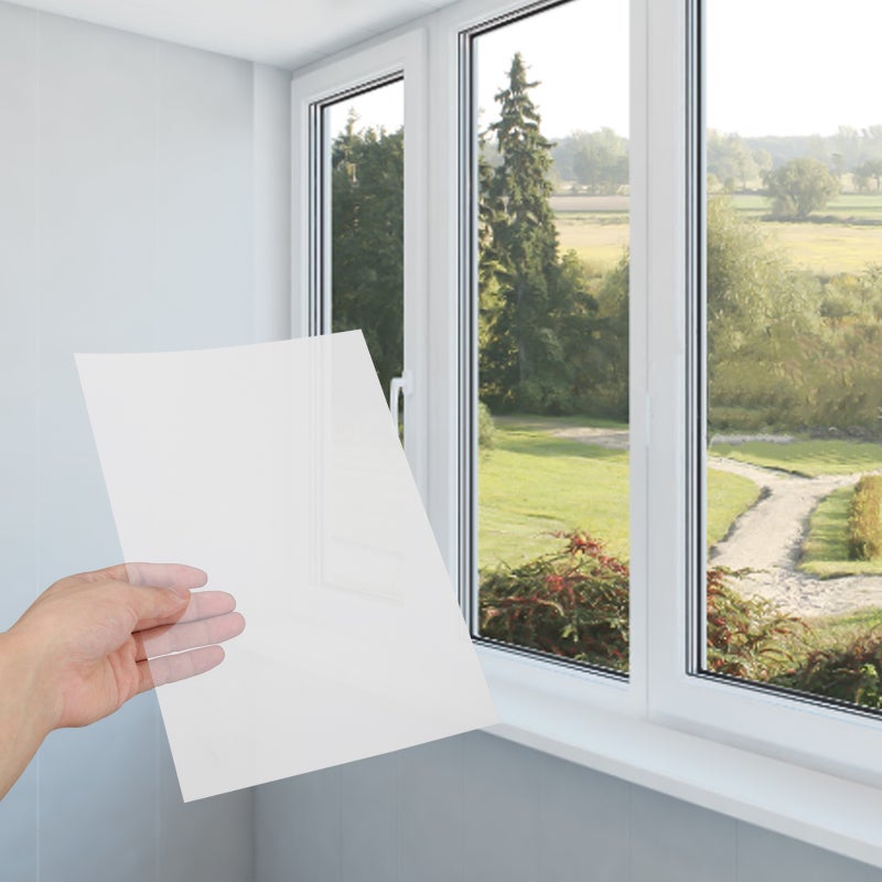 12PCS Transparent Plastic Films PET Sheets Convenient Insulating Strips for Home Window (A4 Size) - Image 5