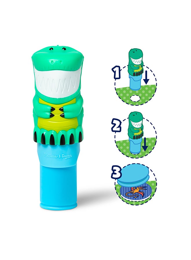 Melissa & Doug Sticker Wow! 24 Page Activity Pad and Sticker Stamper, 300 Stickers, Collectible Figure Fidget Toy for Arts Crafts - Dinosaur - Image 3