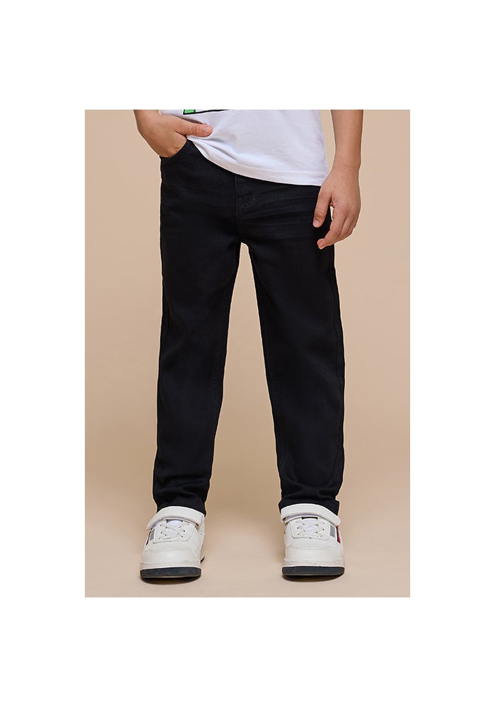 R&B Faded Jeans with Button Closure - Image 1