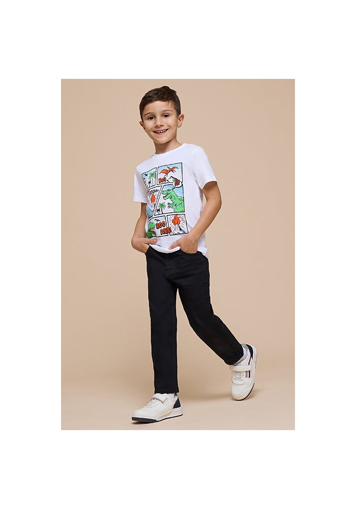 R&B Faded Jeans with Button Closure - Image 2