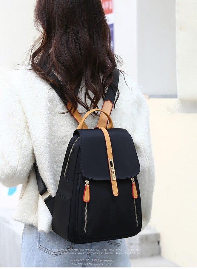 YUNZLAN Cute Korean Style Backpack Purse for Women Medium Size Girls Travel Satchel Handbag Small College Bookbag -Black - Image 2