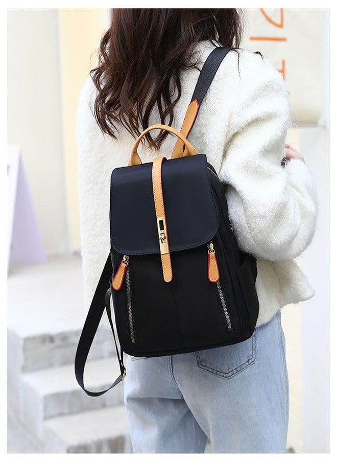 YUNZLAN Cute Korean Style Backpack Purse for Women Medium Size Girls Travel Satchel Handbag Small College Bookbag -Black - Image 3