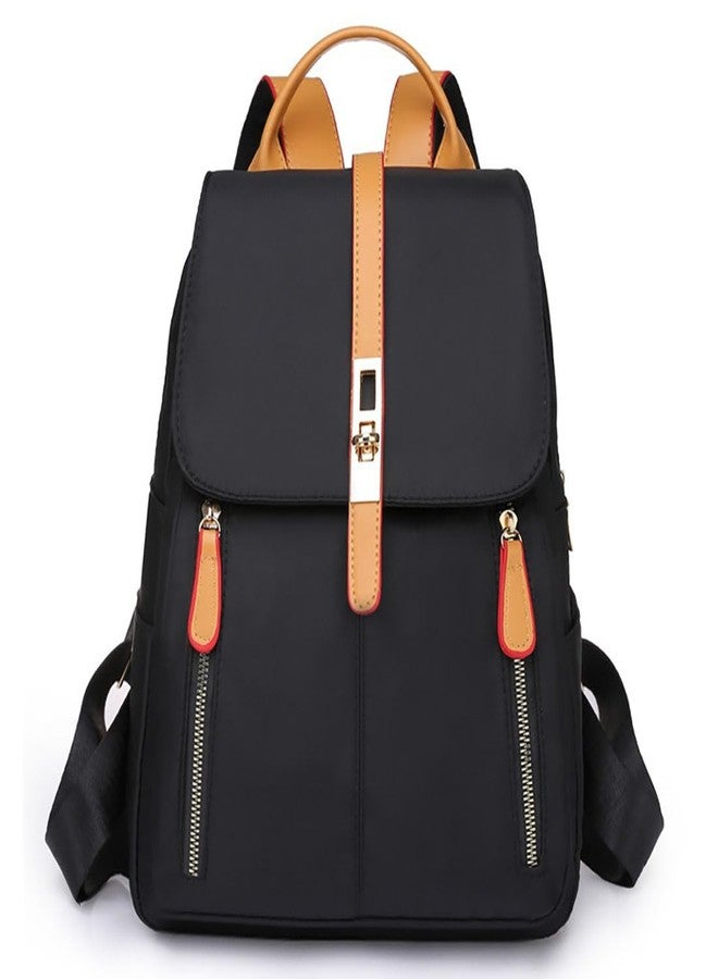 YUNZLAN Cute Korean Style Backpack Purse for Women Medium Size Girls Travel Satchel Handbag Small College Bookbag -Black - Image 1