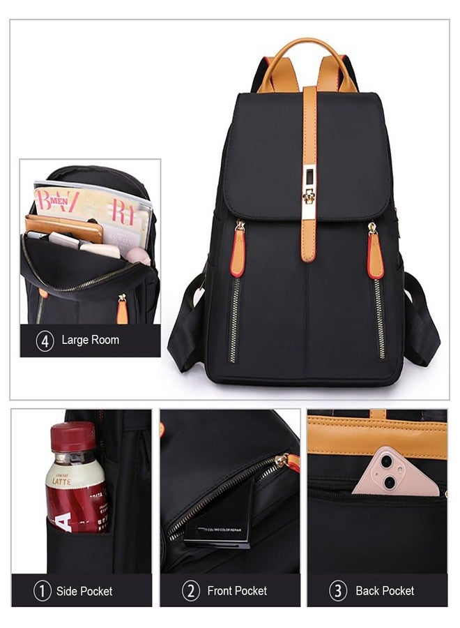 YUNZLAN Cute Korean Style Backpack Purse for Women Medium Size Girls Travel Satchel Handbag Small College Bookbag -Black - Image 5