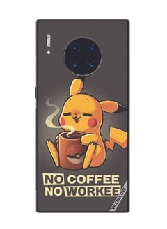 VR CREATIVE Protective Case Cover For Huawei Mate 30 Pro No Coffee No Work Design Multicolour  - Image 1