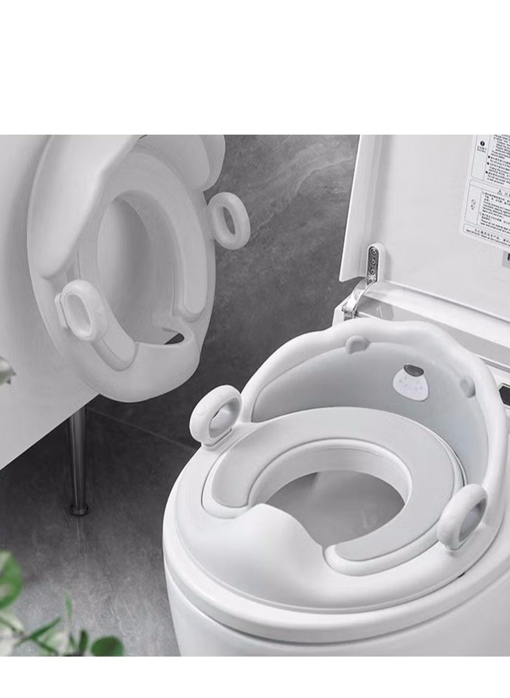 MIXDE Potty Training Seat, Removable Design Toilet Train Seats, Potties Chair for Kids Toddlers Boys Girls, Portable Children Travel Toileting Toilets, with Handles and Backrest, Cartoon Lion Shape  - Image 1