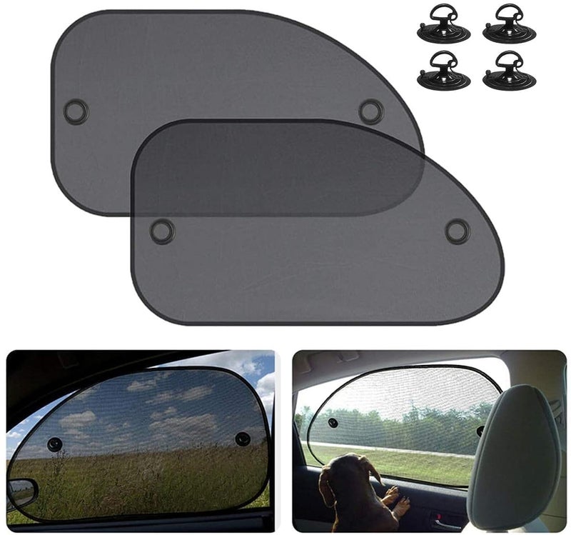 SYOSI Car Window Sunshades Side Window Sunshades Cling Sunshade for Car Windows Sun Glare and UV Rays Protection for Your Child  Baby Side Window Car Sun Shades 2 Pack Universal