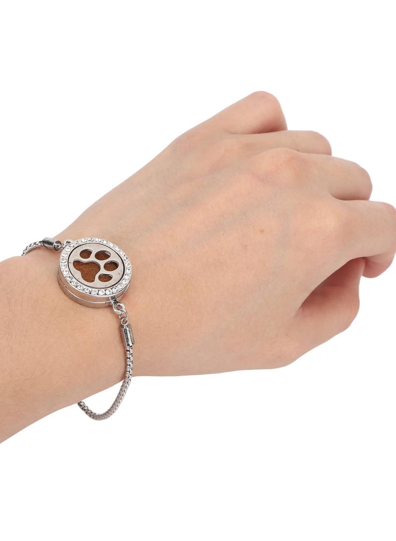 GGOOT Essential Oil Diffuser Bracelet, Aromatherapy Bracelet Stainless Steel Locket Bracelet, Diffusing Bracelet with Adjustable Wristband For Girls Women Men Gifts - Image 1