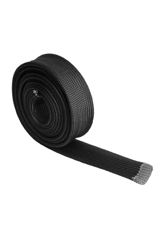 Generic 5m Fiberglass Hose Heat Shield Sleeve Spark Plug Wire Heat Protector Boots Auto Hose Roll 2500 Degree for Brake Line Cable (Color : Black)  - Image 1