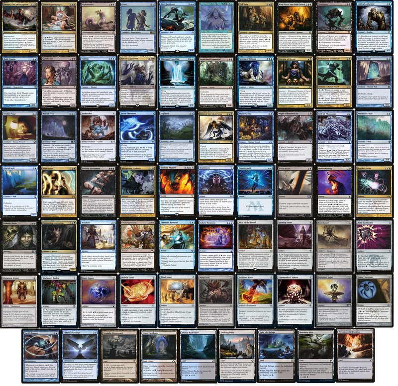 MTG Decks & More BlueBlack Mill Commander Deck  Custom Built  Elite  MTG  EDH  100 Card - Image 2