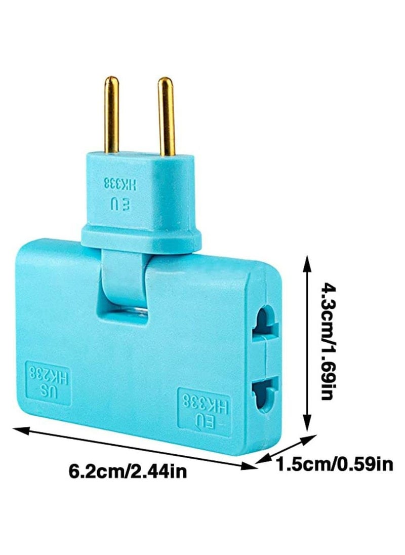 Generic 3 in 1 Adapter | Wireless Rotatable Adapter | Mini Outlet Adapter | Foldable Adapter Plug Socket | Rotate Plug Converter | 180 Degree Extension Plug | Multi Socket (Pack of 1,Multicolor)  - Image 2