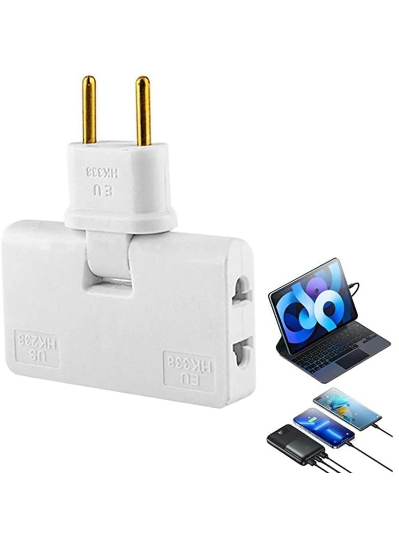 Generic 3 in 1 Adapter | Wireless Rotatable Adapter | Mini Outlet Adapter | Foldable Adapter Plug Socket | Rotate Plug Converter | 180 Degree Extension Plug | Multi Socket (Pack of 1,Multicolor)  - Image 5