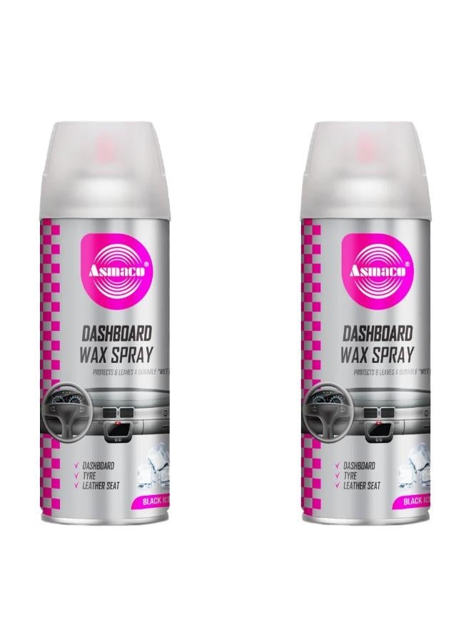 Asmaco Dashboard Wax Spray - Strawberry - 450 Ml - Set of 02