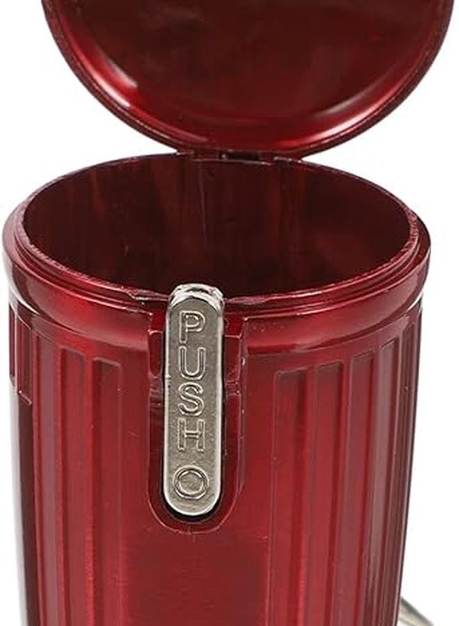 Fire Safe Portable Ashtray with Lid Keychain Compact Pocket Cigarette Butt Holder - Image 1