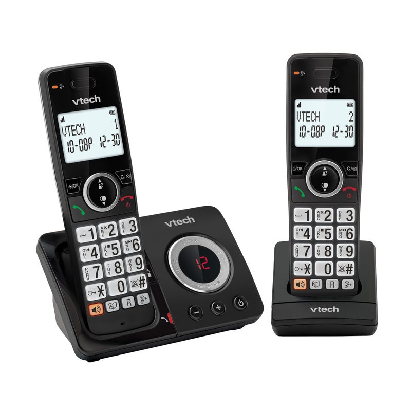 VTech EA5051 DECT Cordless Phone with Answering Machine,Nuisance Call Blocker, Volume Booster, Easy-to-Read Backlit Display, 18 Hours Talk-time, Handsfree Speakerphone, 2-Handset - Image 1