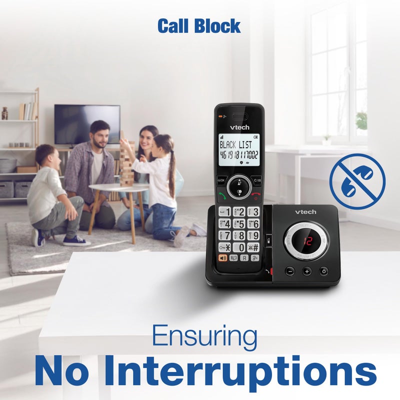 VTech EA5051 DECT Cordless Phone with Answering Machine,Nuisance Call Blocker, Volume Booster, Easy-to-Read Backlit Display, 18 Hours Talk-time, Handsfree Speakerphone, 2-Handset - Image 4