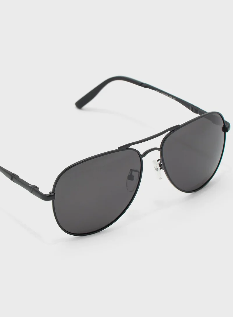 Seventy Five Polarized Classic Aviator Sunglasses
