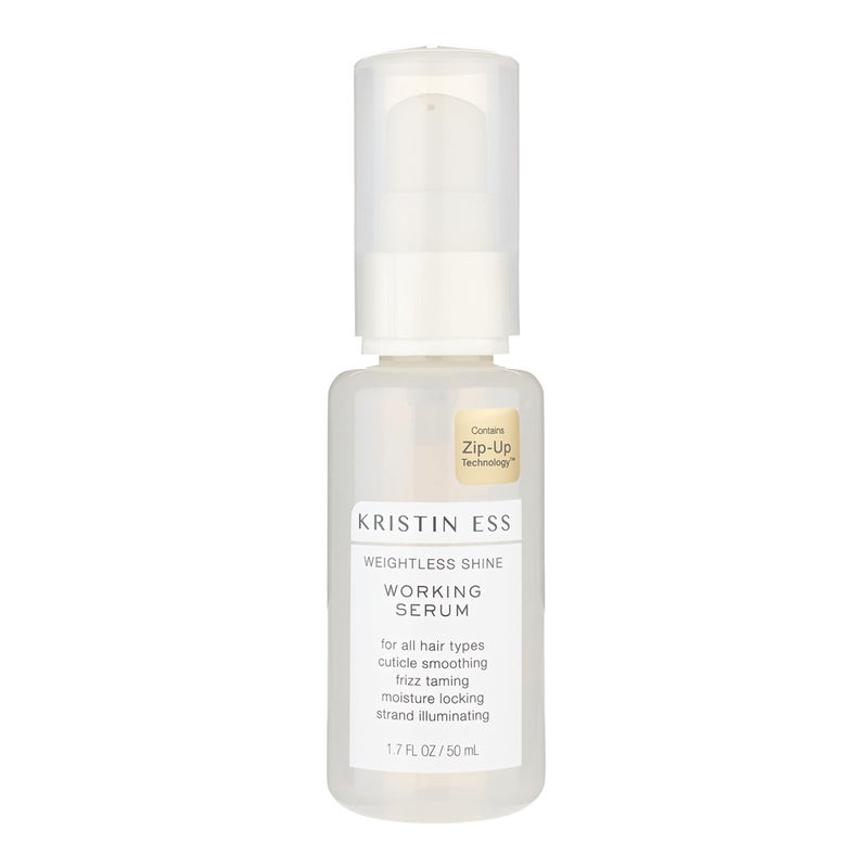 Kristin Ess Kristin Ess Hair Weightless Shine Working Hair Serum for Dry Damaged Hair  Frizz Taming Anti Breakage Moisture Locking  Shine Enhancing  Color  Keratin Safe 17 fl oz
