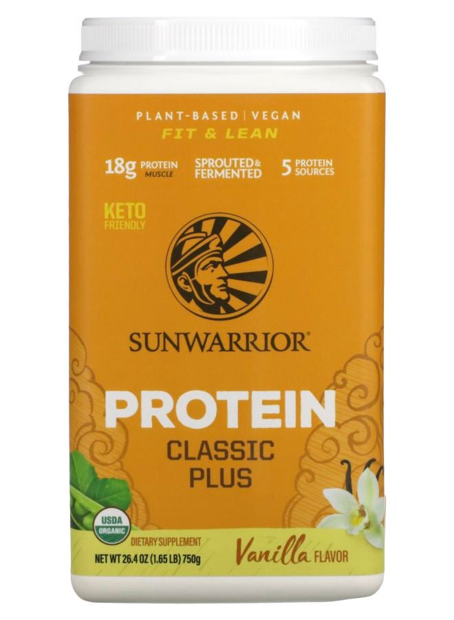 Sunwarrior Classic Plus Protein Vanilla 1.65 lb (750 g)