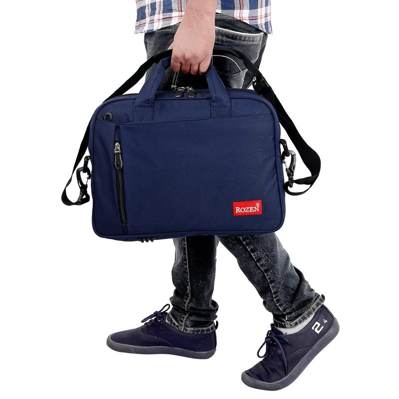 ROZEN حقيبة لابتوب 15.6 بوصة (39.6 سم) حقيبة كتف مهنية للسفر للأعمال للرجال والنساء حقيبة رسائل مقاومة للماء حقائب تنفيذية رسمية - Image 5