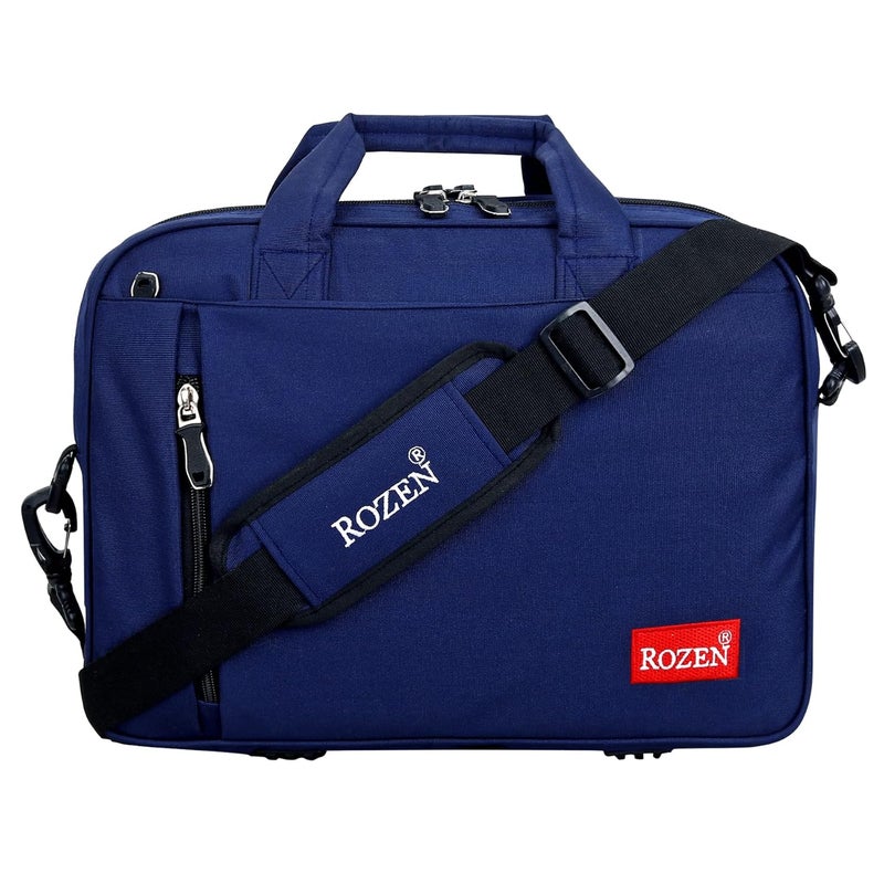 ROZEN حقيبة لابتوب 15.6 بوصة (39.6 سم) حقيبة كتف مهنية للسفر للأعمال للرجال والنساء حقيبة رسائل مقاومة للماء حقائب تنفيذية رسمية - Image 1