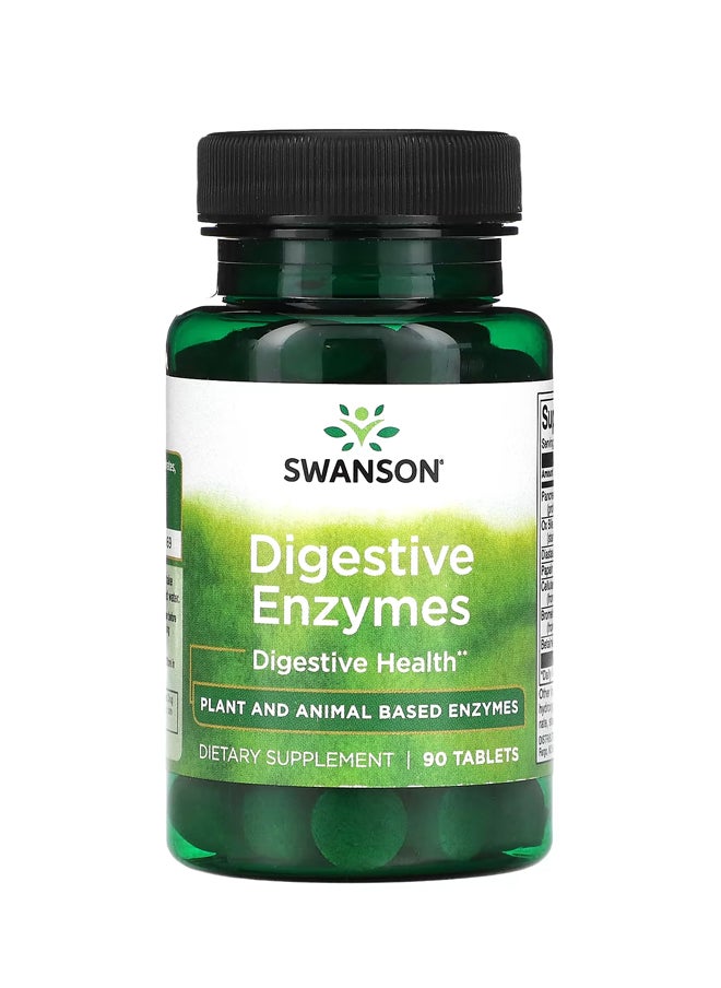 SWANSON - Digestive Enzymes 90 Tablets - Image 1