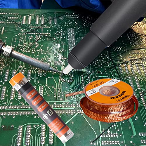 TOWOT Solder Wick & Solder Wire & Solder Sucker Used to Remove the Solder and Disassemble Electrical Components, No-Clean Solder Wick Braid - Image 5