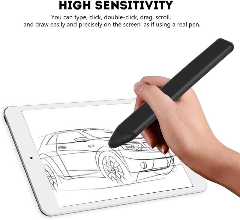 كلاراكو قلم شاشة مسطح، قلم شاشة لمس مسطح بديل عالمي لأجهزة iPhone/Nokia/BlackBerry (أسود) - Image 4