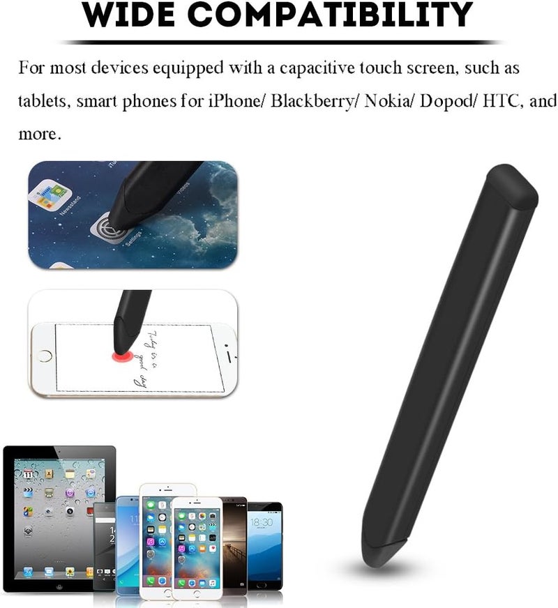 كلاراكو قلم شاشة مسطح، قلم شاشة لمس مسطح بديل عالمي لأجهزة iPhone/Nokia/BlackBerry (أسود) - Image 5