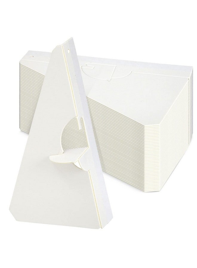 Bright Creations Bright Creations 50-Pack Self-Stick 7 in Cardboard Easel Backs, Picture Frame and Art Easel Stand Bulk Pack for Photographs, Artwork, Posters, Signs, and Craft Projects (White)  - Image 1