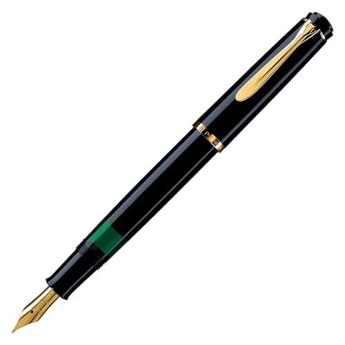 Pelikan Souverän M200 Fountain Pen, Fine Nib, Black, 1 Each (993915) - Image 1