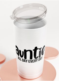 LIT Alumunium Tumbler All day Quote Hot and Cold Tumbler Funny relations quote Cool Aunt Gift  - Image 4