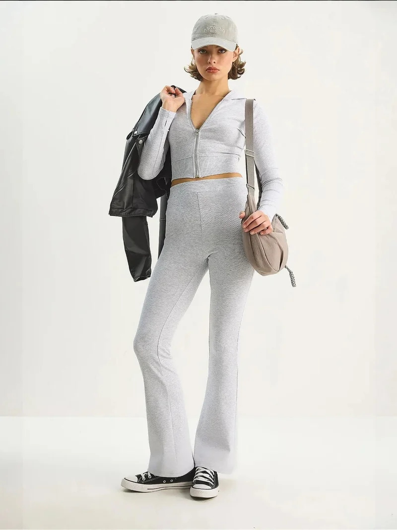 بيانكو لوتشي طقم قطن مضلع عالي الخصر من لوكسي