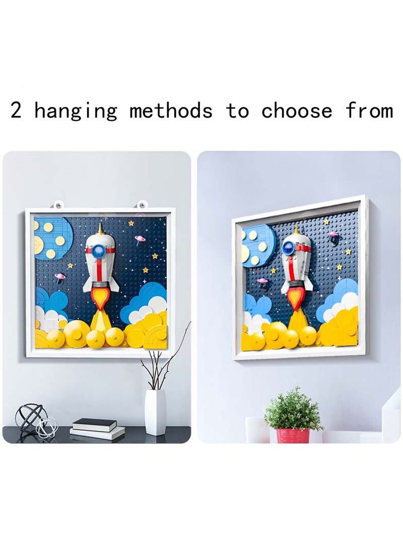 Loquat Expedition Star Rocket Mural Model Set Assembling Building Blocks Creative Diy Assembly Toys Children Adult Home Furnishings - Image 3