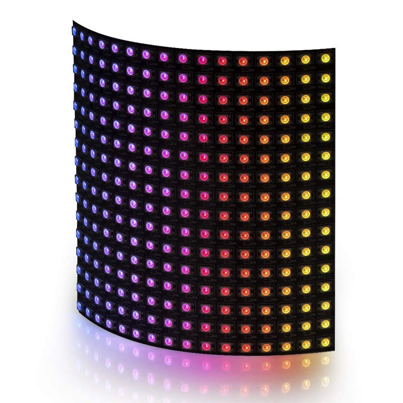 BTF-LIGHTING BTFLIGHTING WS2812B RGB 5050SMD Individually Addressable Digital 16x16 256 Pixels 63in x 63in LED Matrix Flexible FPCB Dream Full Color Works with SP802E Controller Image Video Text Display DC5V - Image 2