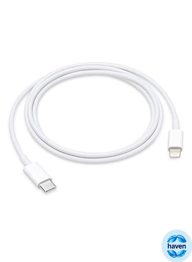 HAVEN Lightning Cable - 2 Meter White，USB C to Lightning Charger Cable Fast Charging Power Delivery PD 20W iPhone Charging Cable for iPhone 14/14 Pro/14 Plus/14 Pro Max, iPad Pro, iPhone 8-13 All Series - Image 1