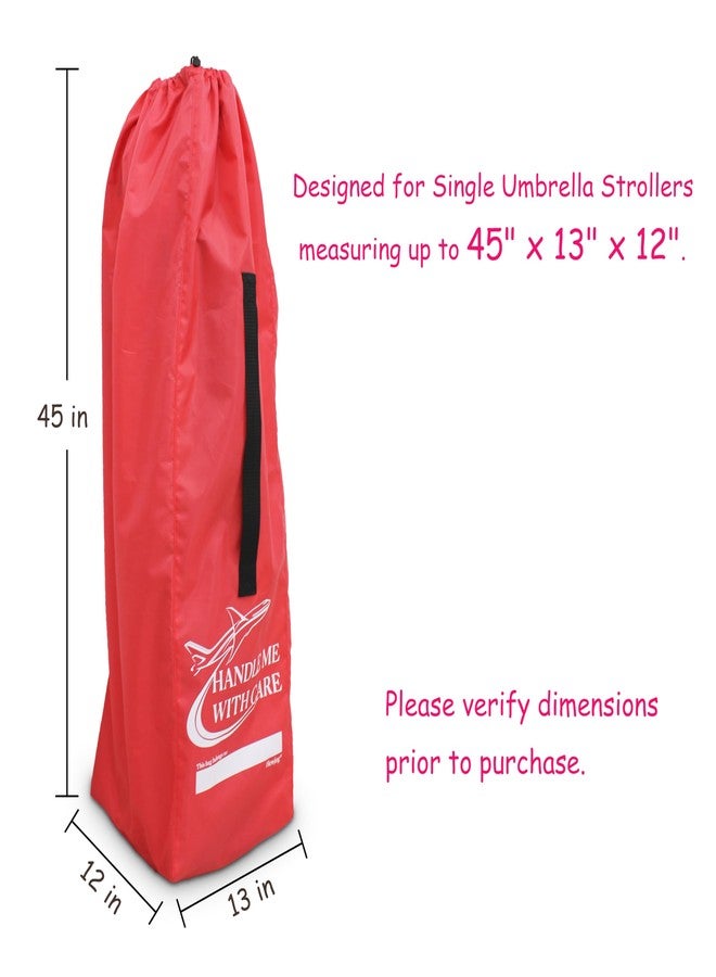 Hewjog Stroller Travel Bag for Airplane, for Single Umbrella Strollers, Black - Image 3