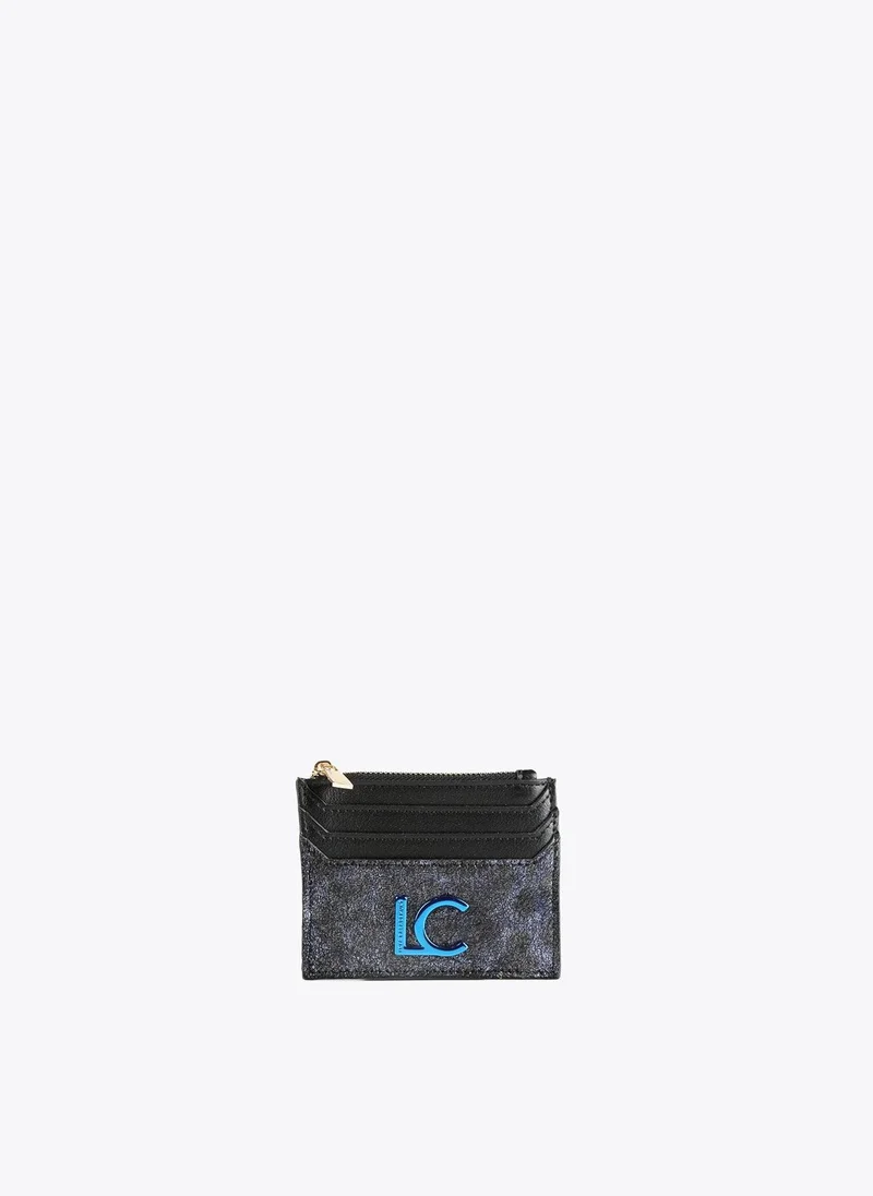 Lola Casademunt Metallic animal print card holder