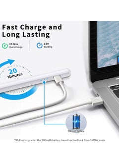 Generic Touch Pen with Palm Rejection and Tilt Sensitivity for Apple iPad 2018 and Later, Compatible with iPad 6th to 10th Gen, Pro 11/12.9 (3rd to 5th Gen), Air 4/5, Mini 6, Precision for Writing and Drawing, White  - Image 3