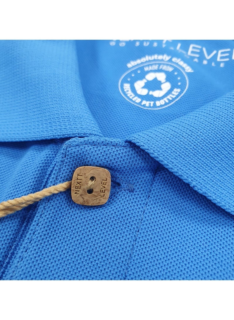 Nextt Level Royal Blue Polo T-Shirts Luxuriously Soft Eco-Friendly Fashion Sustainable Style and Supreme Comfort - Image 5