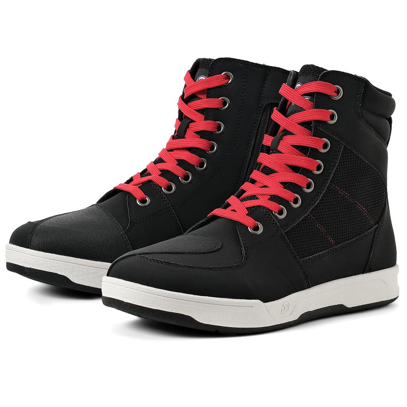 أحذية ركوب الدراجات النارية من بورليني - أحذية واقية للرجال للطرق والشوارع وسباقات الموتوكروس، أحذية رياضية تنفسية عادية