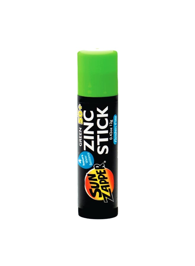 Sun Zapper Zinc Oxide Sunscreen Stick Green SPF 50 Water Resistant for Face Body Adults Kids 042 Oz 12g Broad Spectrum Sun Block Made in Australia - Image 3
