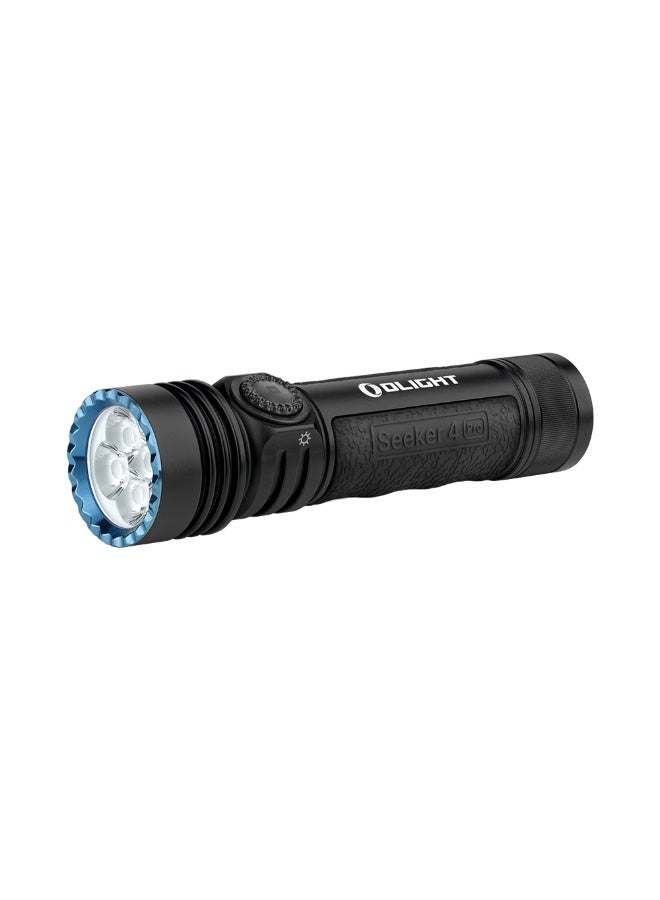 أولايت مصباح يدوي Olight Seeker 4 Pro قابل للشحن بتقنية LED، مصباح عالي الطاقة بقوة 4600 لومن، شعاع 260 متر، للاستخدام اليومي، التخييم، المشي لمسافات طويلة، الطوارئ - Image 1