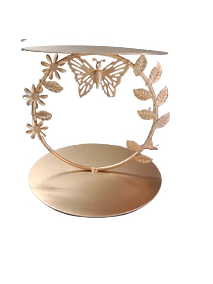 T H Bake Ware Metal Cake Butterfly Shape Tier Cake Spacer Separator Stands 7X6 Inch (Pack of 1)