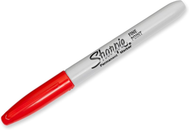 Sharpie Permanent Markers, Fine Tip, Red, 36 Count - Marks on Paper, Plastic, Metal, Wood, Perfect for Drawing, Coloring, Posters, Home, Office Supplies - Image 2