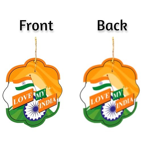 TOYXE I Love My India Paper Hanging Independence Day | Republic Day Decoration Set of 10 Pieces - Image 2