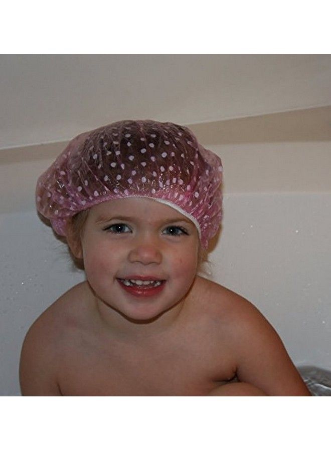 Genetic Set Of 2 High Quality Durable Soft Cute Waterproof Elastic Bath Shower Caps For Salon Spa Hair Treatment Conditioning - Image 4