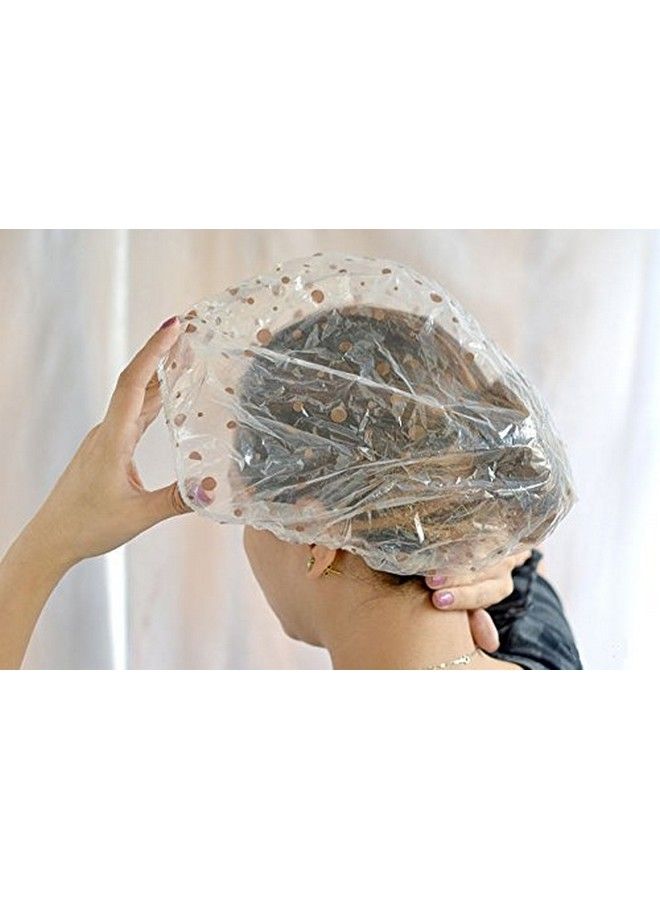 Genetic Set Of 2 High Quality Durable Soft Cute Waterproof Elastic Bath Shower Caps For Salon Spa Hair Treatment Conditioning - Image 5